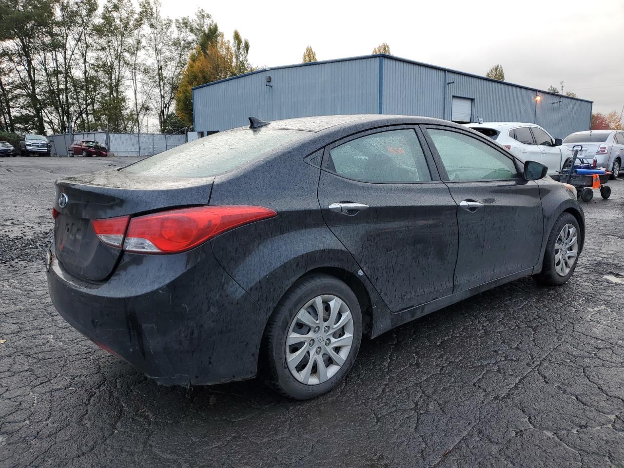 2012 Hyundai Elantra VIN 5NPDH4AE8CH109213 Copart auction photo, vandalism damage thumbnail 3