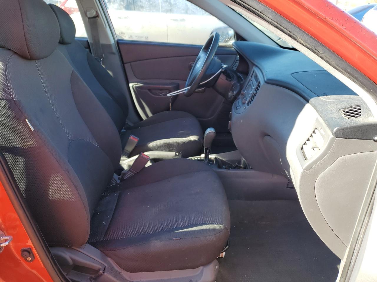 2008 KIA Rio VIN KNADE123886325551 Copart auction photo, vandalism / side damage thumbnail 7