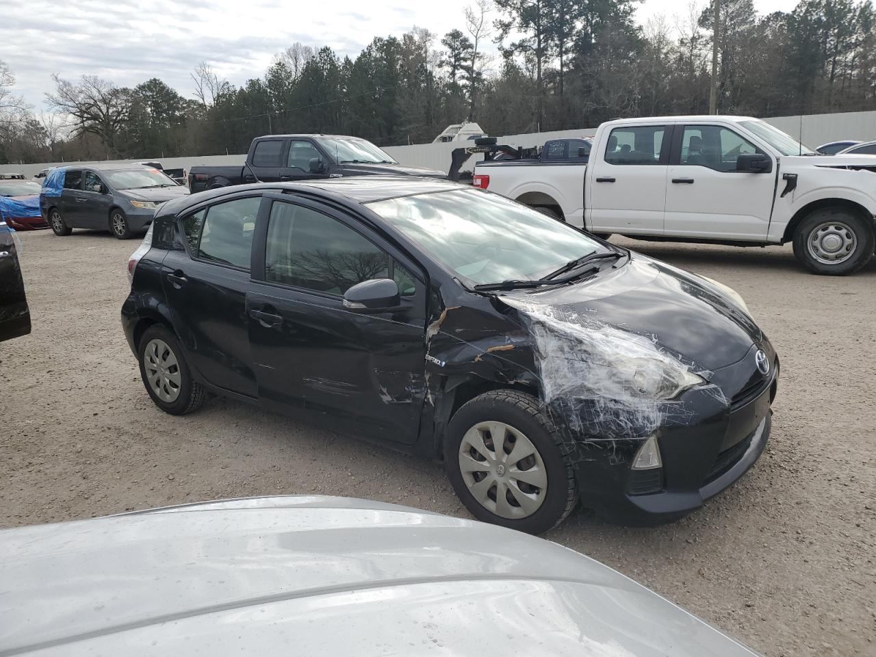 2012 Toyota Prius VIN JTDKDTB34C1527270 Copart auction photo, all over damage thumbnail 4