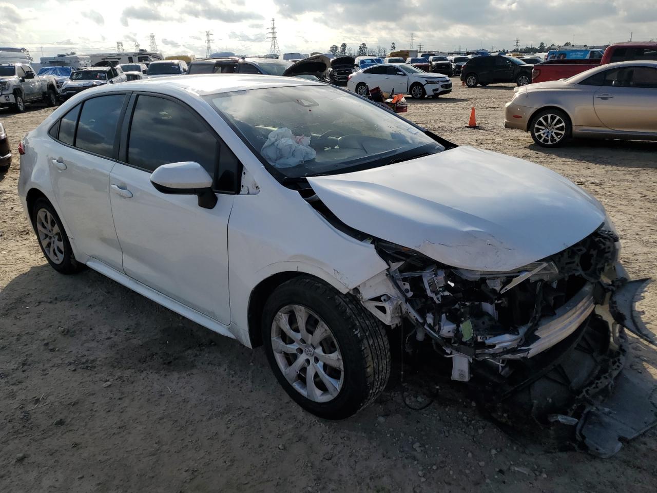 2020 Toyota Corolla VIN JTDEPRAE1LJ011992 Copart auction photo, front end damage thumbnail 4