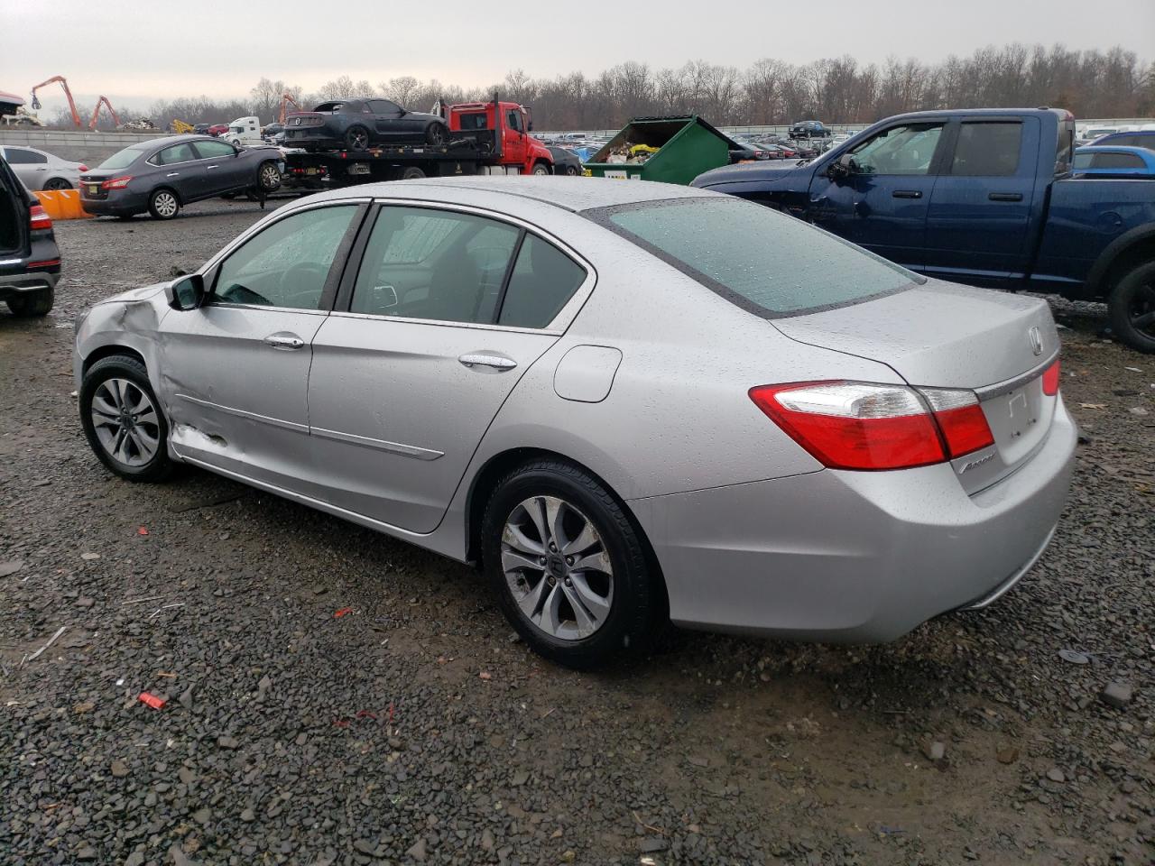 2014 Honda Accord VIN 1HGCR2F37EA128593 Copart auction photo, side / front end damage thumbnail 2