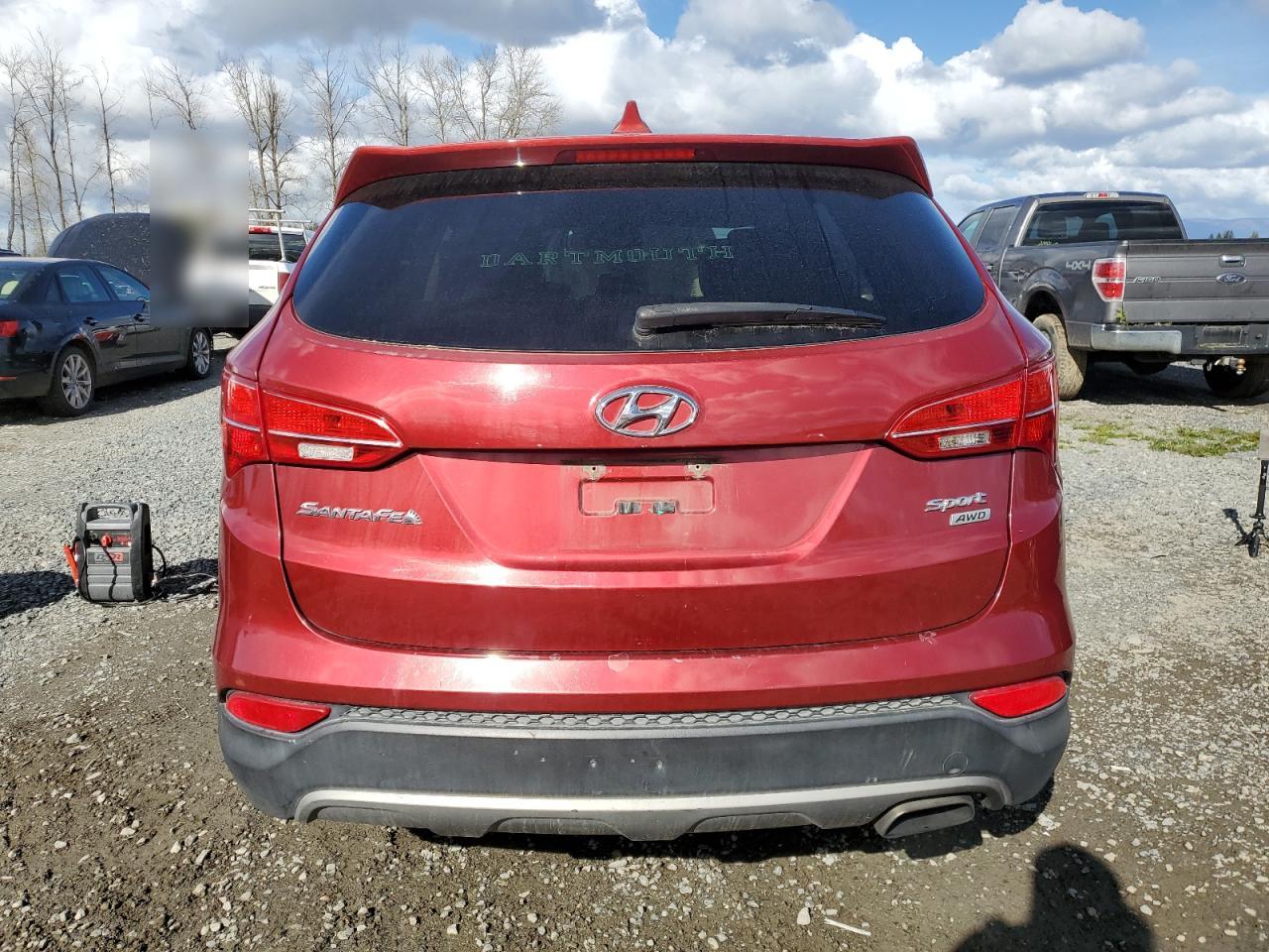 2014 Hyundai Santa Fe VIN 5XYZTDLB8EG167775 Copart auction photo, mechanical / minor dent/scratches damage thumbnail 6