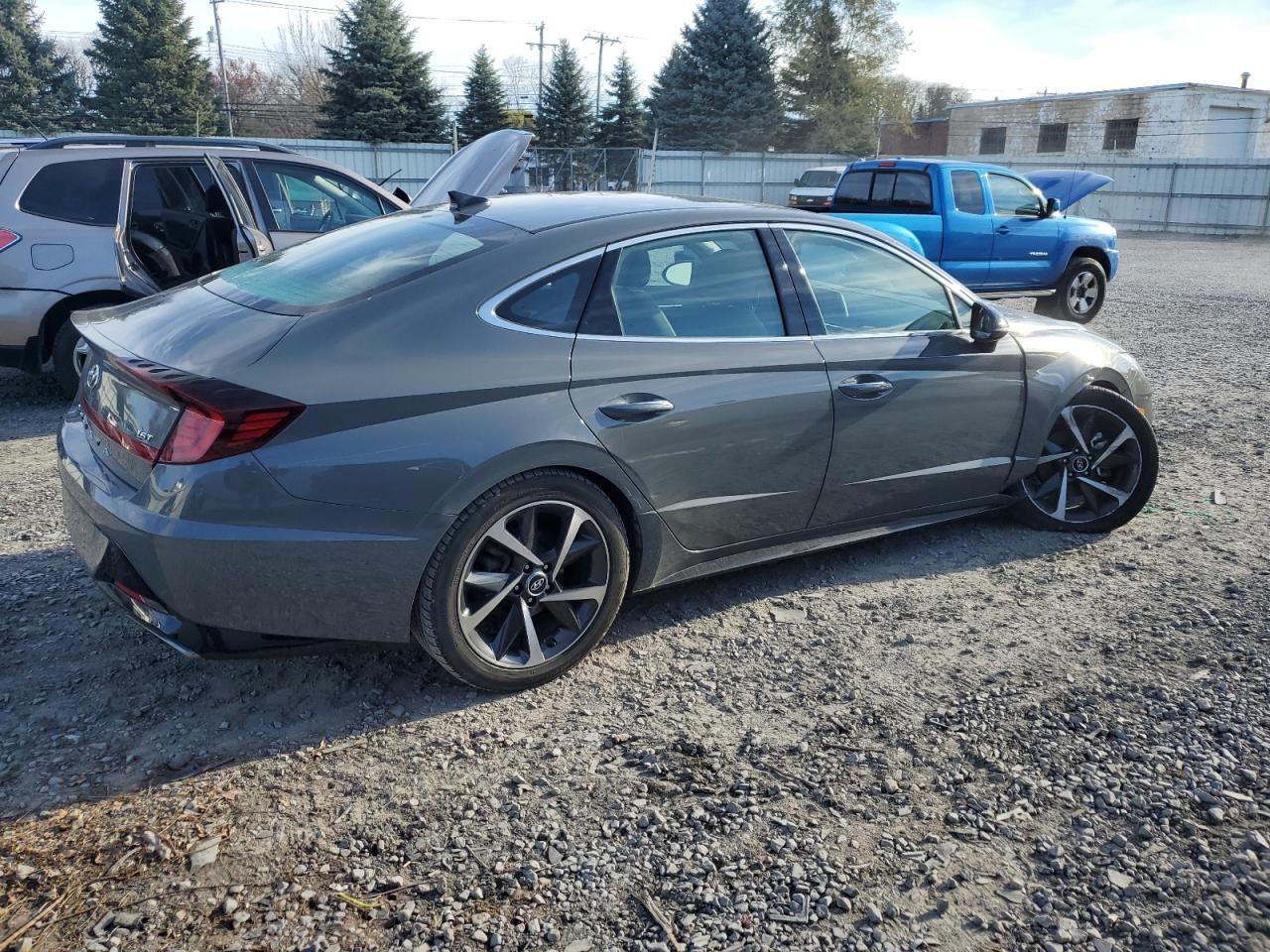 2021 Hyundai Sonata VIN 5NPEJ4J28MH116341 Copart auction photo, front end damage thumbnail 3