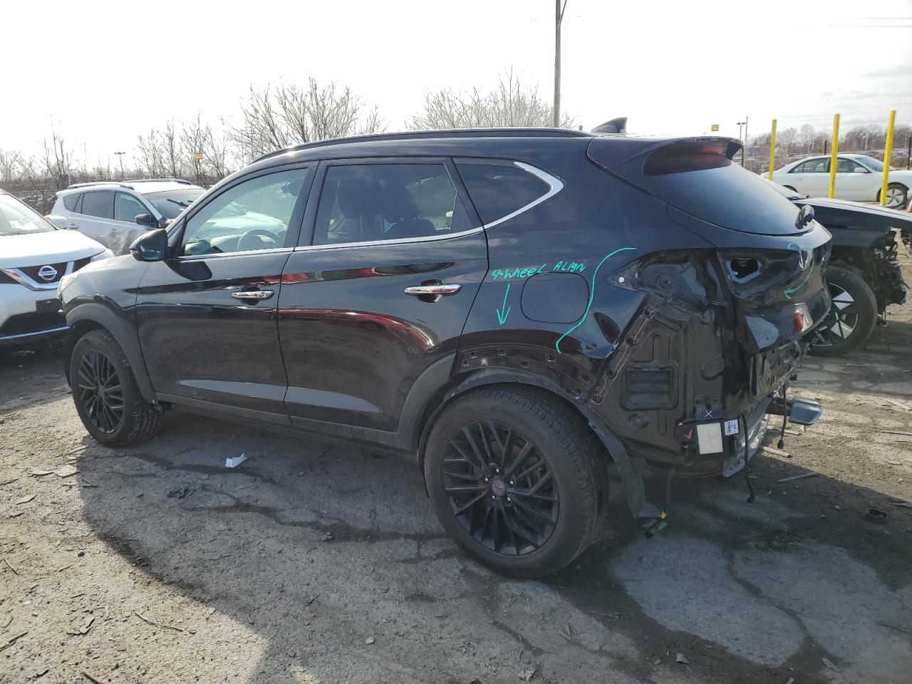 2019 Hyundai Tucson VIN KM8J3CAL1KU034879 Copart auction photo, rear end / front end damage thumbnail 2