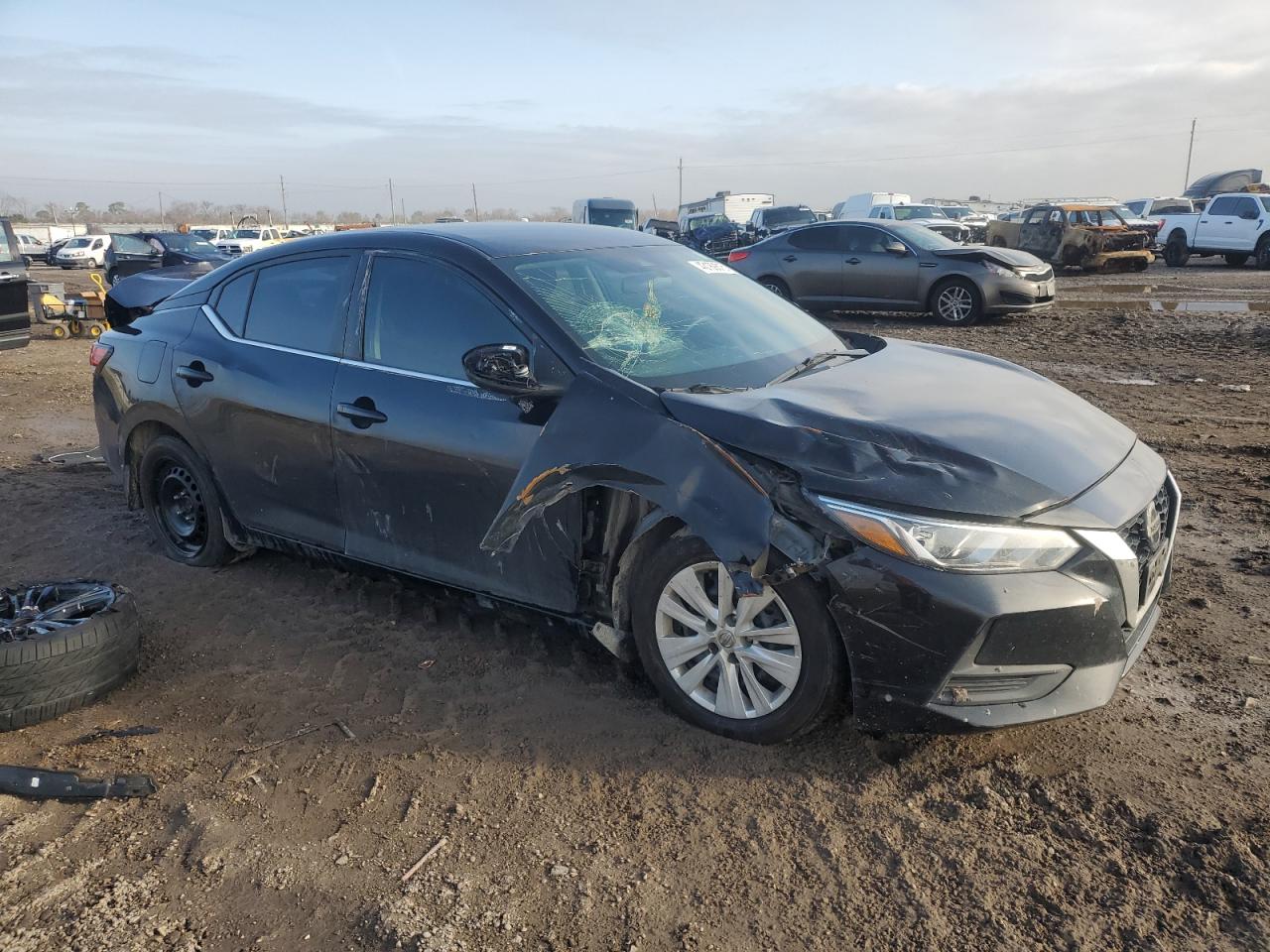 2020 Nissan Sentra VIN 3N1AB8BV7LY310715 Copart auction photo, front end / rear end damage thumbnail 4