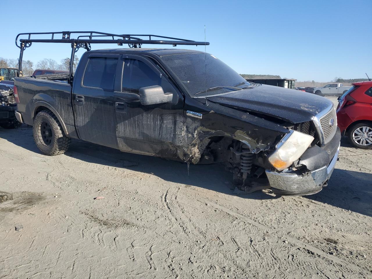 2005 Ford F-150 VIN 1FTPW14515FA83550 Copart auction photo, all over damage thumbnail 4
