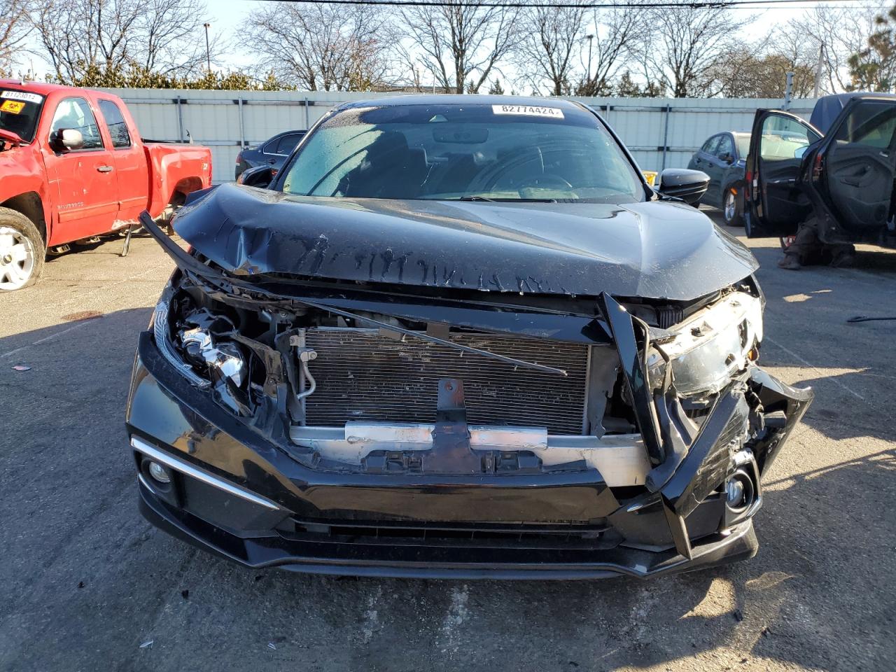 2019 Honda Civic VIN 19XFC1F79KE001850 Copart auction photo, all over damage thumbnail 5