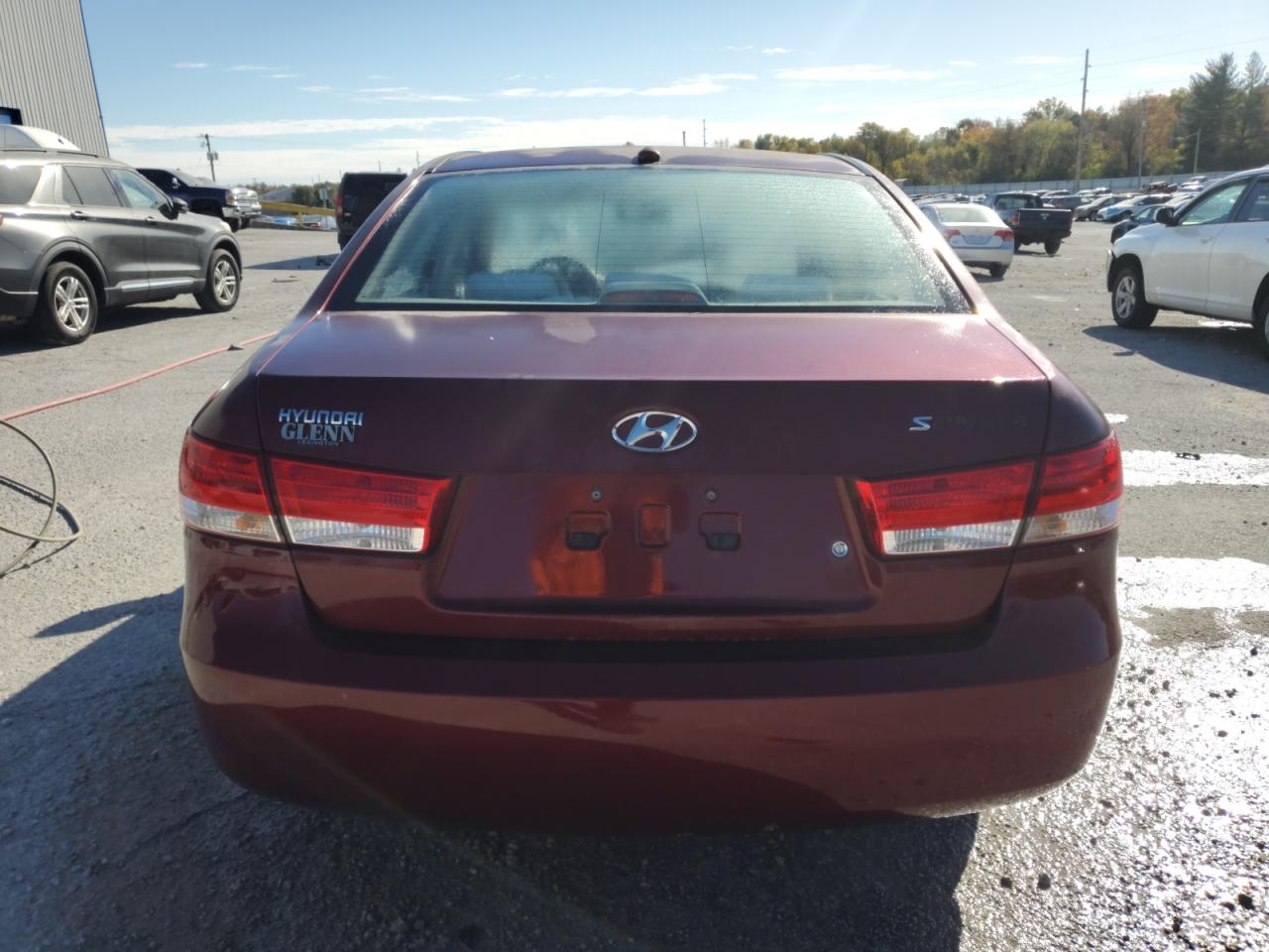 2008 Hyundai Sonata VIN 5NPET46CX8H361059 Copart auction photo, vandalism damage thumbnail 6
