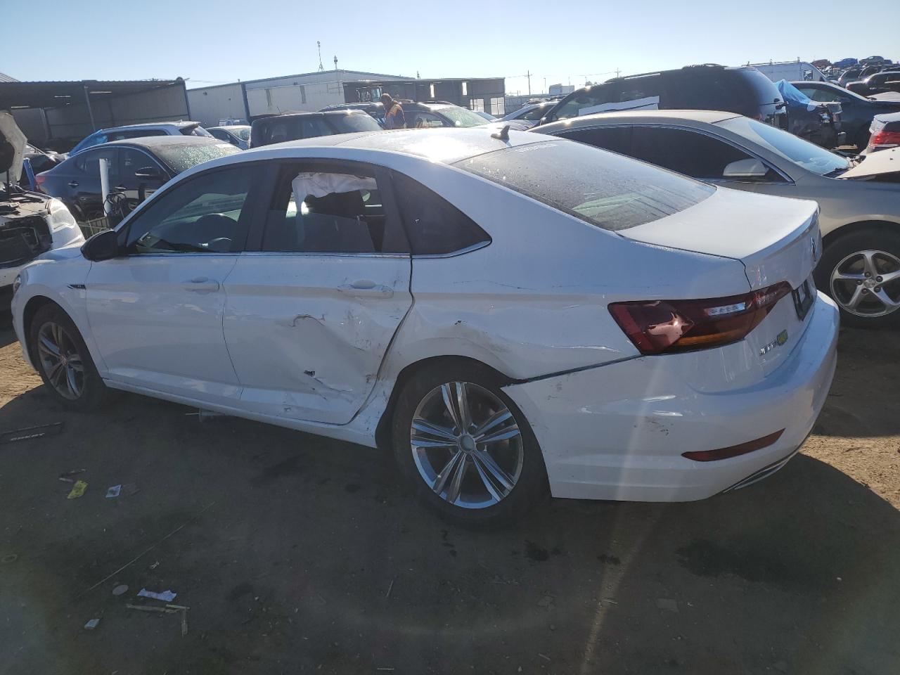 2019 Volkswagen Jetta VIN 3VWCB7BU1KM252112 Copart auction photo, side damage thumbnail 2