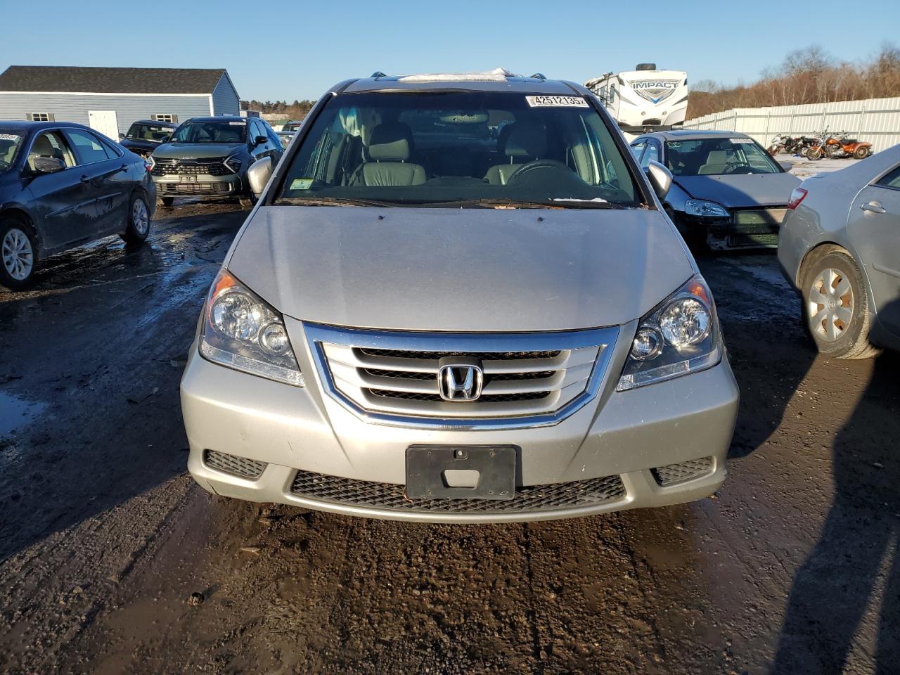 2008 Honda Odyssey VIN 5FNRL38768B055793 Copart auction photo, side / minor dent/scratches damage thumbnail 5