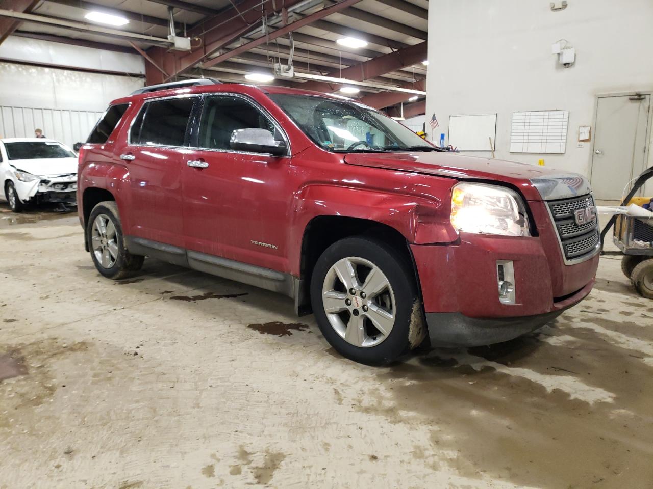 2015 GMC Terrain VIN 2GKFLXEK0F6152921 Copart auction photo, side / front end damage thumbnail 4