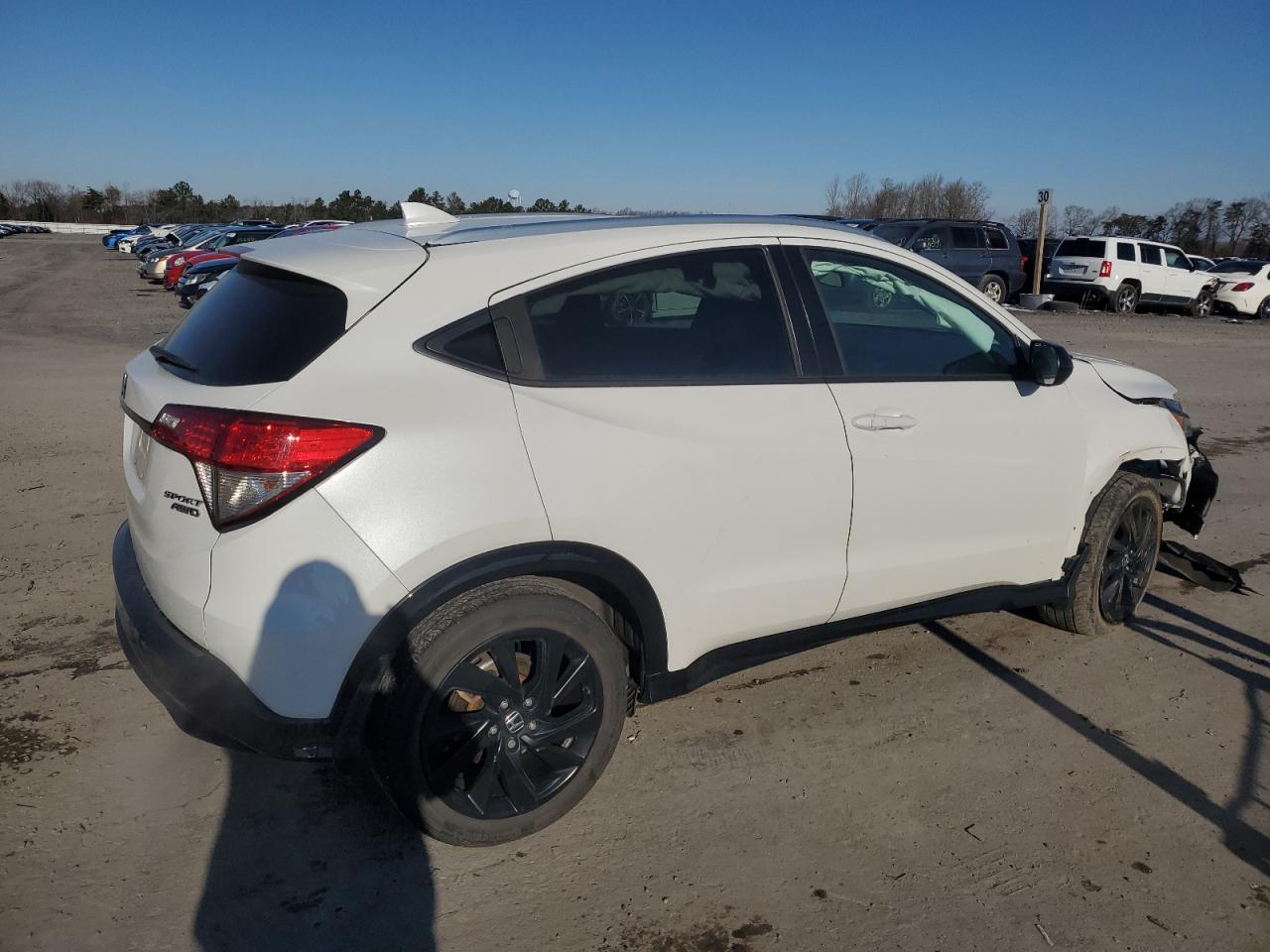 2021 Honda HR-V VIN 3CZRU6H10MM713554 Copart auction photo, front end / undercarriage damage thumbnail 3