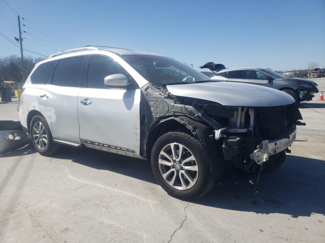 2013 Nissan Pathfinder VIN 5N1AR2MM1DC635652 Copart auction photo, front end / rear end damage thumbnail 4