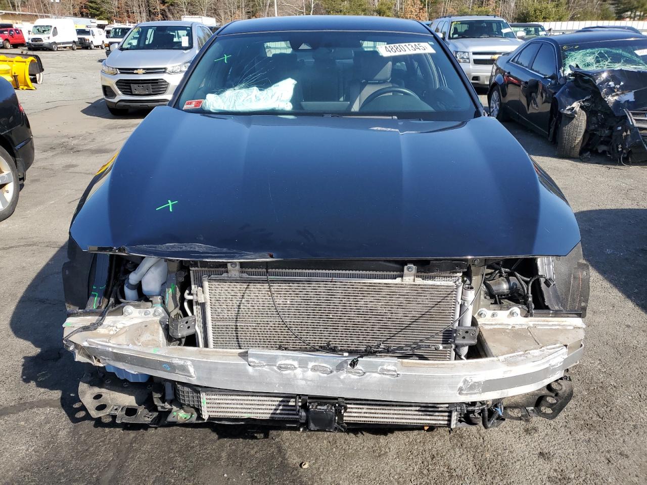 2022 Honda Accord VIN 1HGCV1F34NA099995 Copart auction photo, front end / side damage thumbnail 5