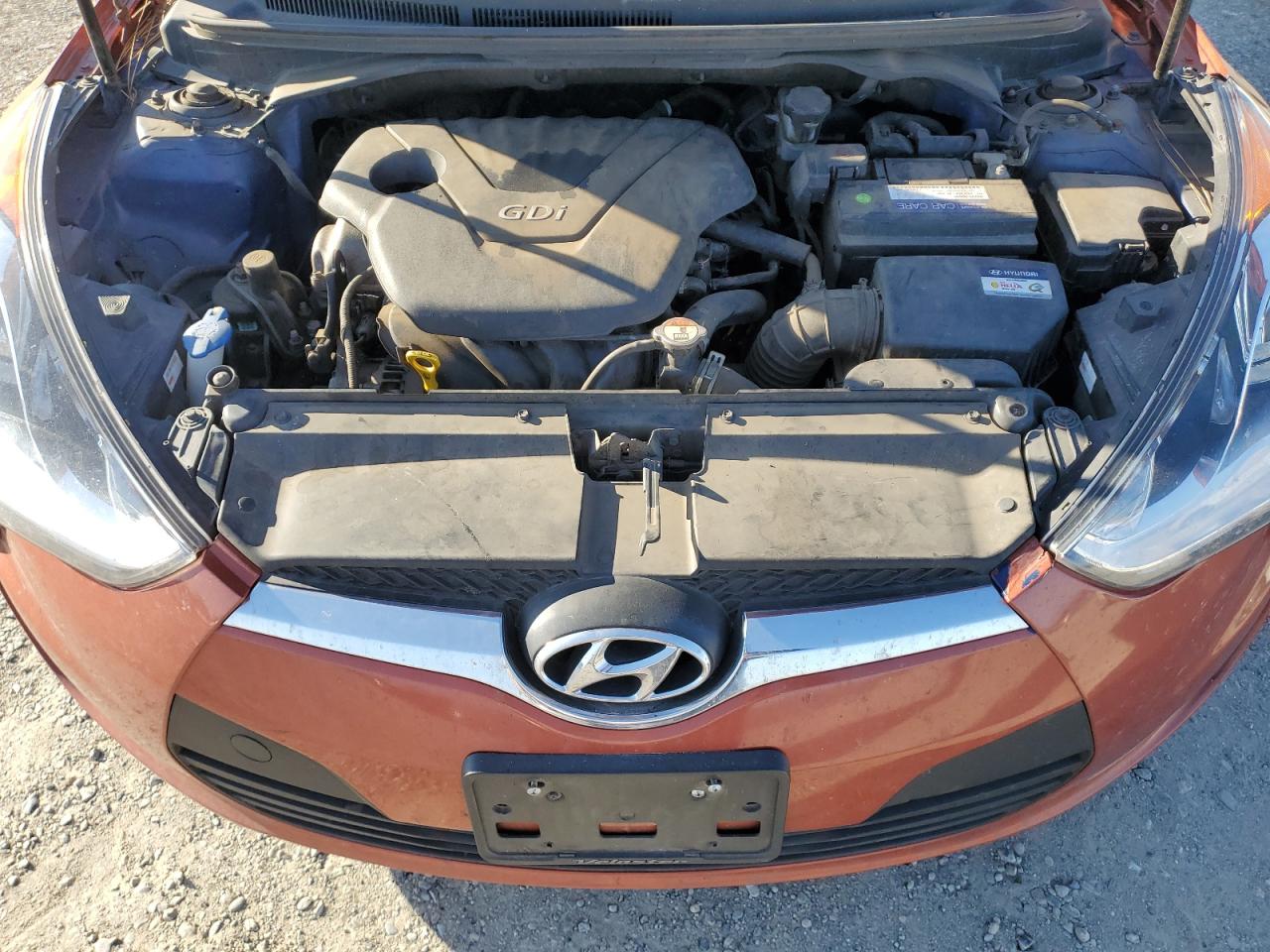 2017 Hyundai Veloster VIN KMHTC6AD4HU307518 Copart auction photo, mechanical damage thumbnail 11
