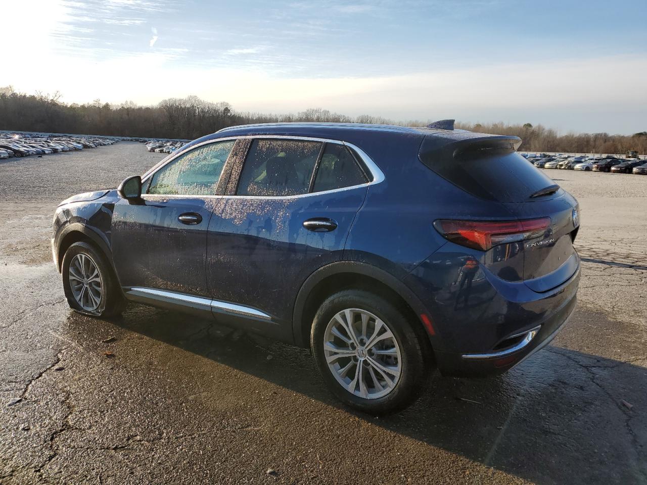 2022 Buick Envision VIN LRBAZLR46ND137623 Copart auction photo, front end / side damage thumbnail 2
