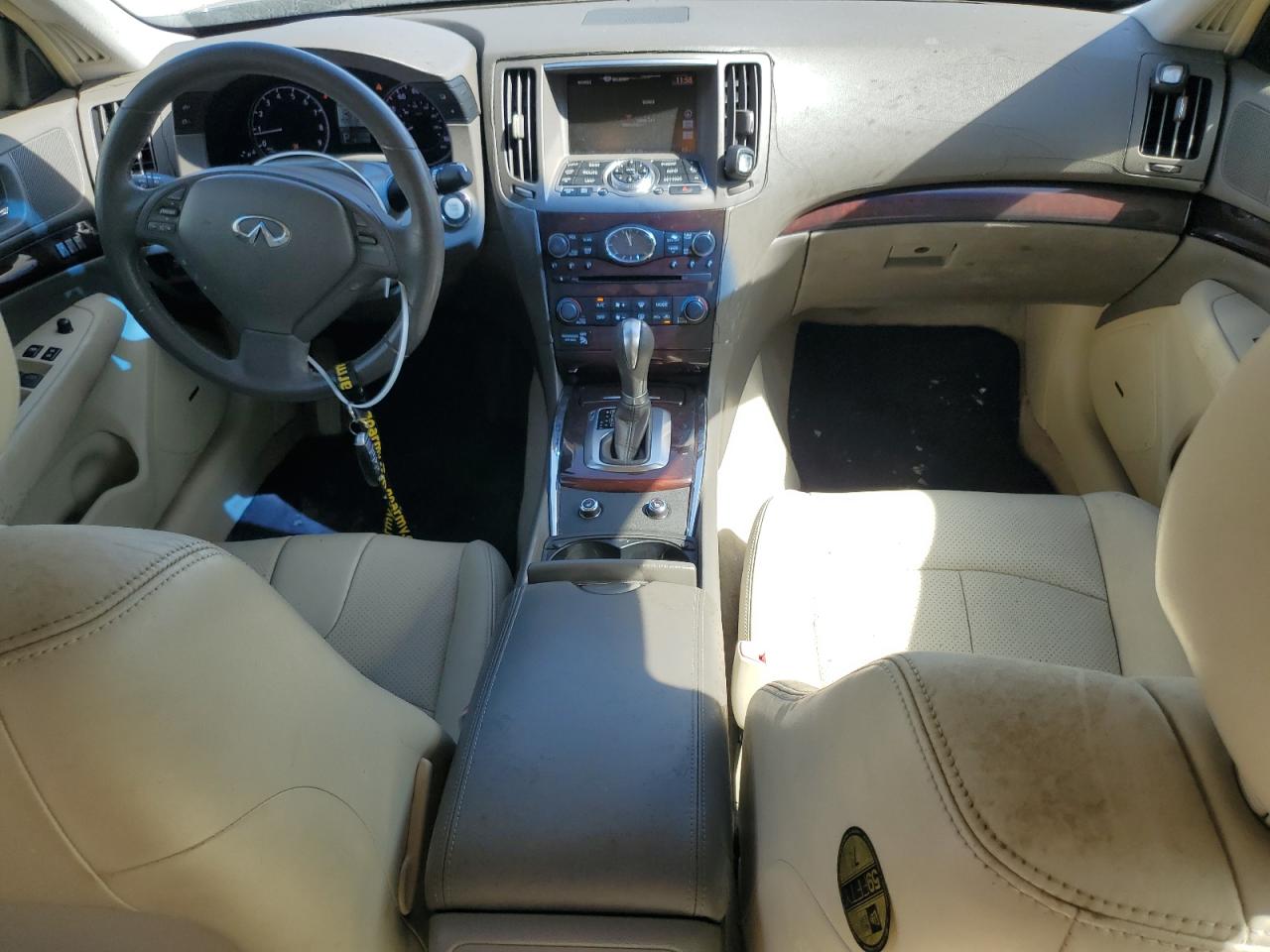 2012 Infiniti G VIN JN1CV6AP7CM624150 Copart auction photo, water/flood damage thumbnail 8