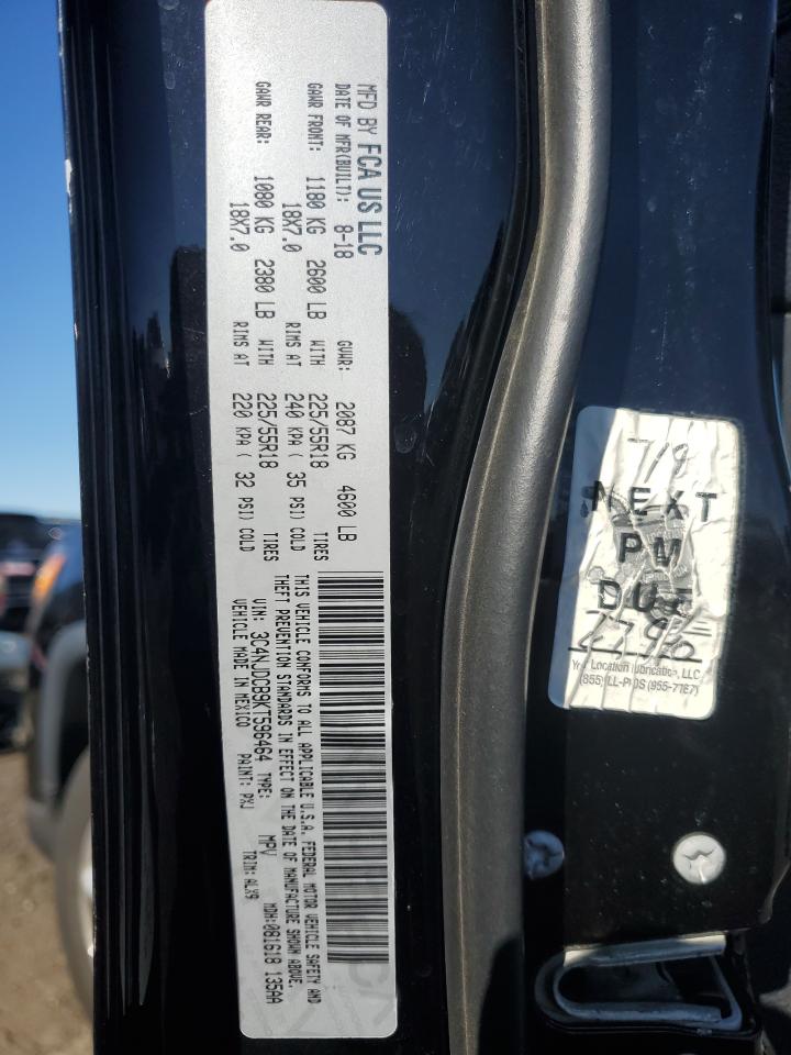 2019 Jeep Compass VIN 3C4NJDCB9KT596464 Copart auction photo, hail damage thumbnail 13