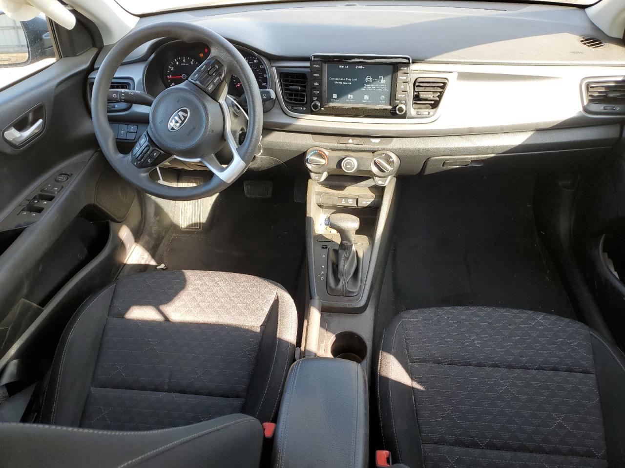 2019 KIA Rio VIN 3KPA24AB3KE202136 Copart auction photo, front end / side damage thumbnail 8