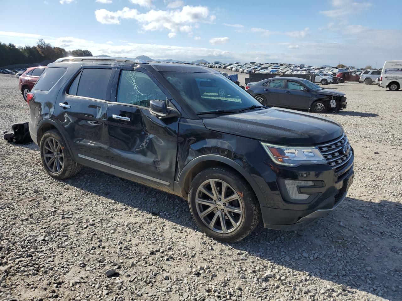 2017 Ford Explorer VIN 1FM5K8F81HGB83693 Copart auction photo, side damage thumbnail 4