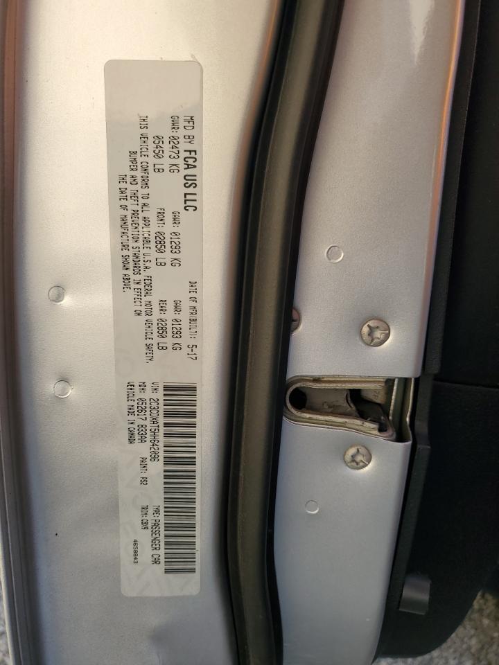 2017 Dodge Charger VIN 2C3CDXAT5HH642096 Copart auction photo, front end / side damage thumbnail 12