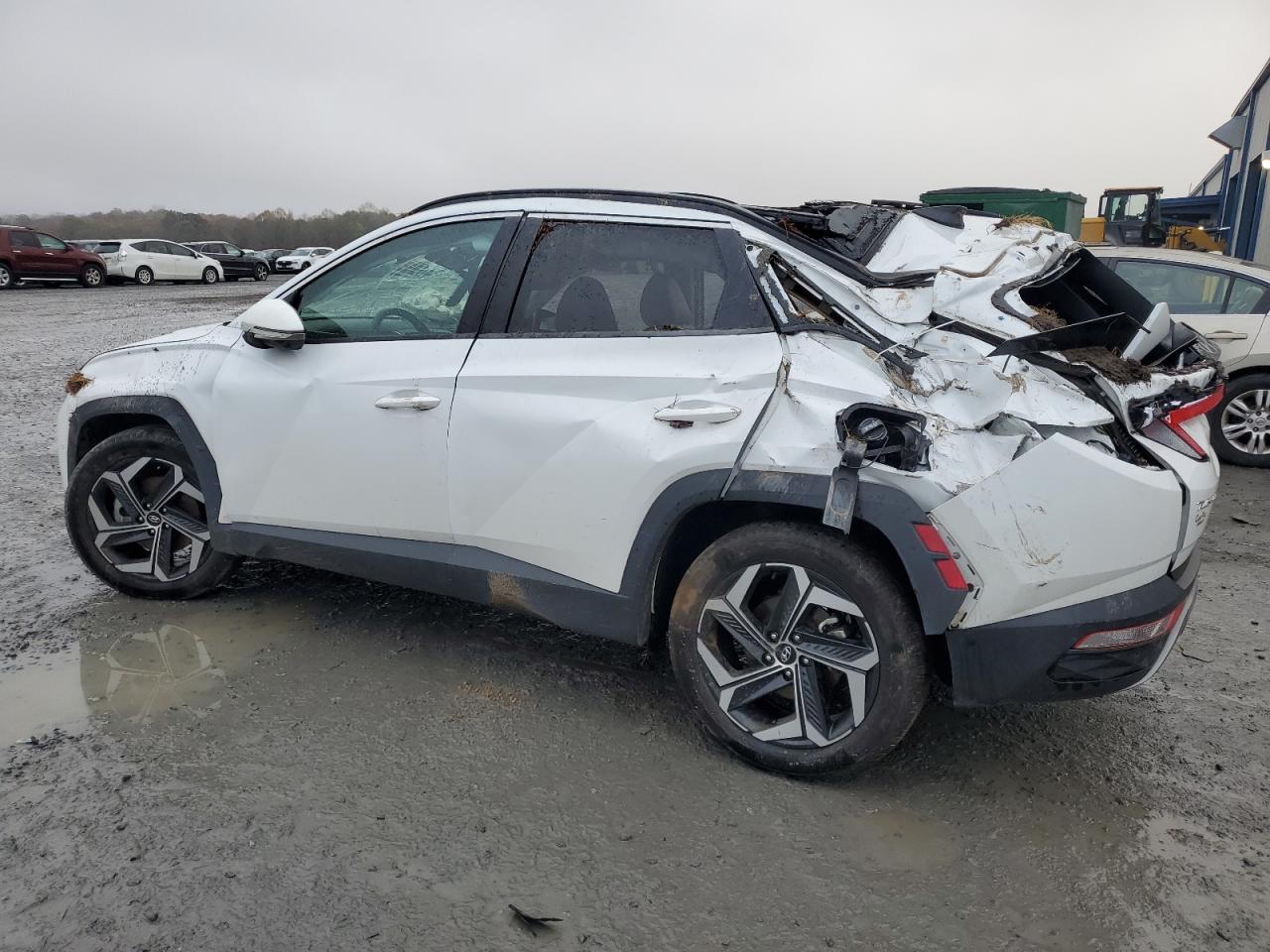 2022 Hyundai Tucson VIN 5NMJECAEXNH062501 Copart auction photo, rollover / all over damage thumbnail 2