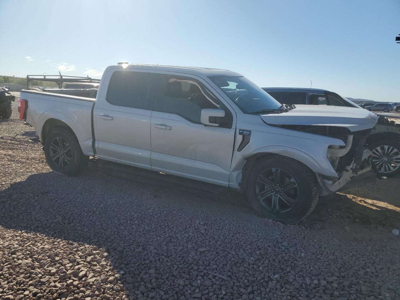 2021 Ford F-150 VIN 1FTFW1E57MKD56393 Copart auction photo, front end / rear end damage thumbnail 4