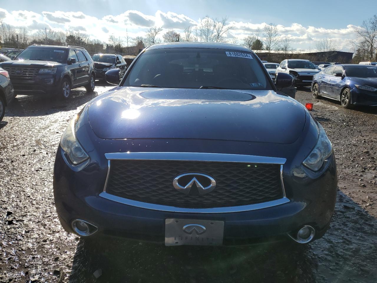 2017 Infiniti QX70 VIN JN8CS1MW7HM414879 Copart auction photo, side damage thumbnail 5
