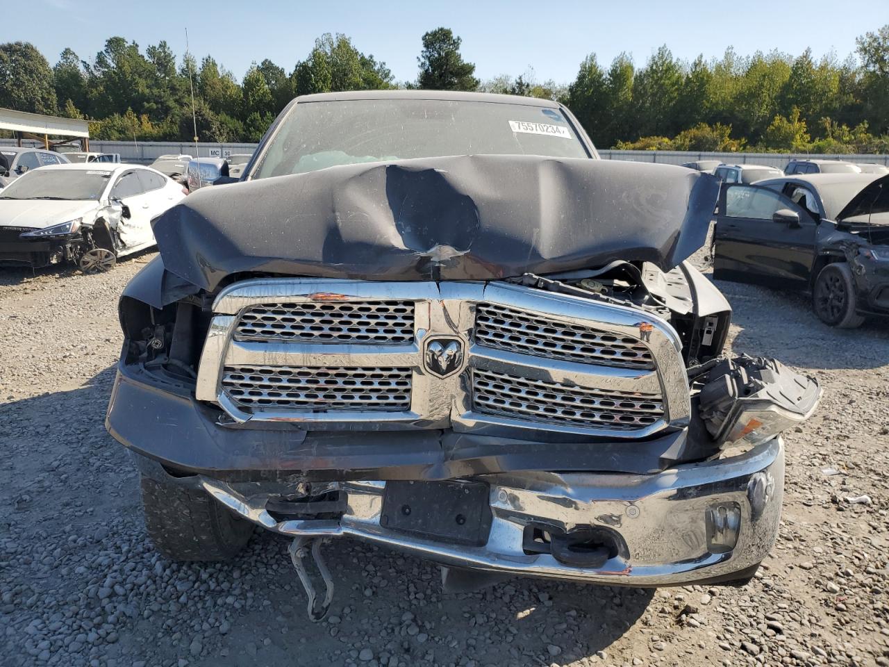 2017 RAM 1500 VIN 1C6RR7NT0HS693104 Copart auction photo, front end damage thumbnail 5