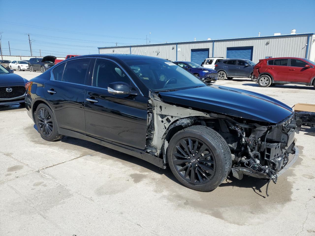 2018 Infiniti Q50 VIN JN1EV7APXJM366931 Copart auction photo, front end damage thumbnail 4