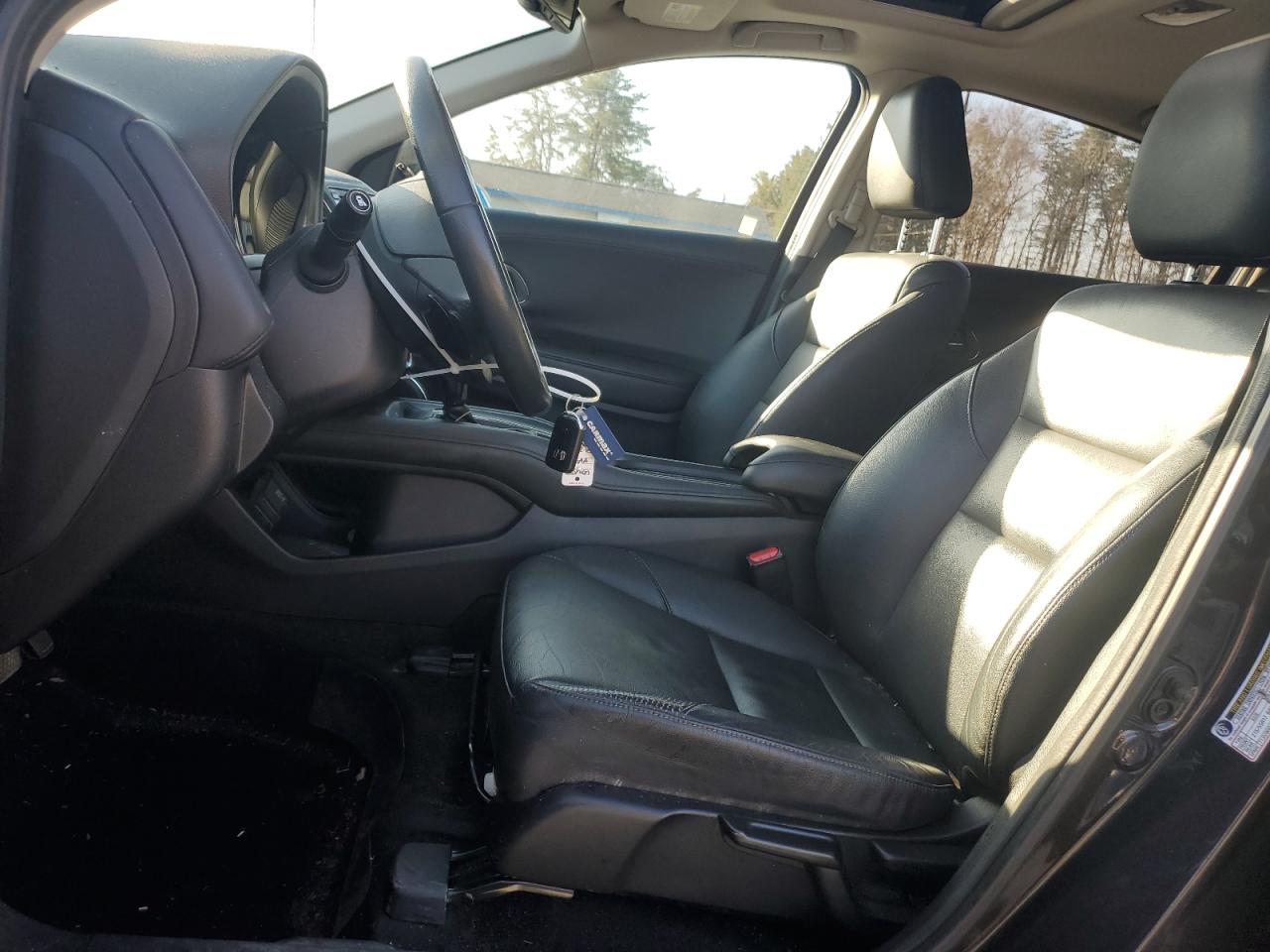 2017 Honda HR-V VIN 3CZRU6H74HM705435 Copart auction photo, side / front end damage thumbnail 7