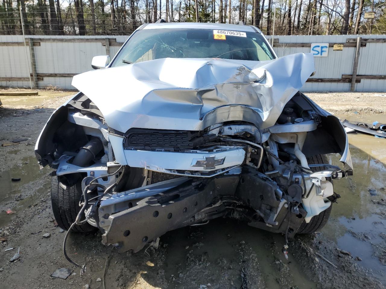 2015 Chevrolet Equinox VIN 2GNALCEK6F6239406 Copart auction photo, front end damage thumbnail 5