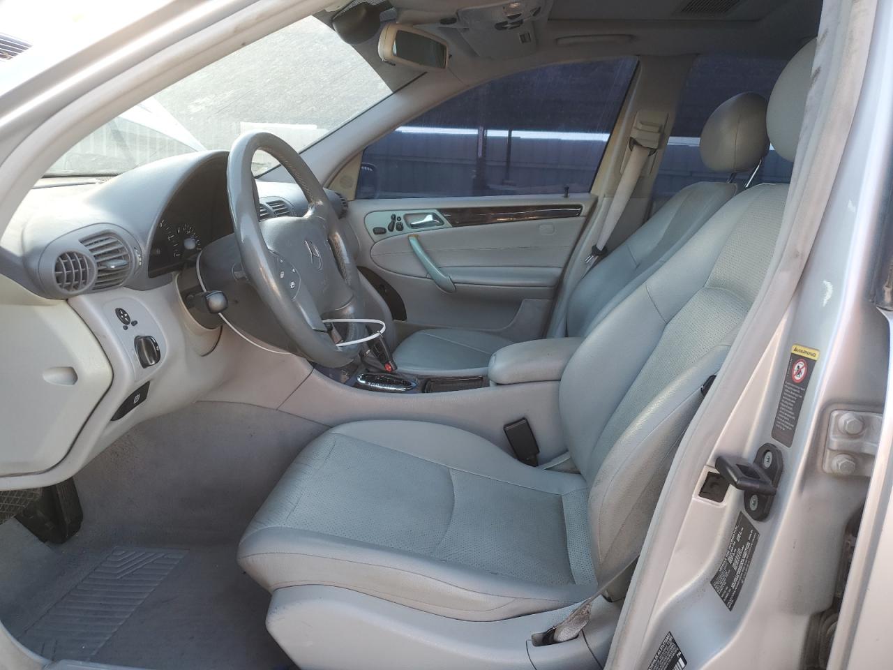 2002 Mercedes-Benz C-klasse VIN WDBRF64JX2F216450 Copart auction photo, water/flood damage thumbnail 7