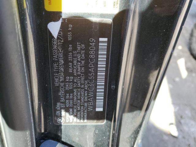 2010 BMW 3er VIN WBAWC3C55APC88049 Copart auction photo, mechanical / minor dent/scratches damage thumbnail 12