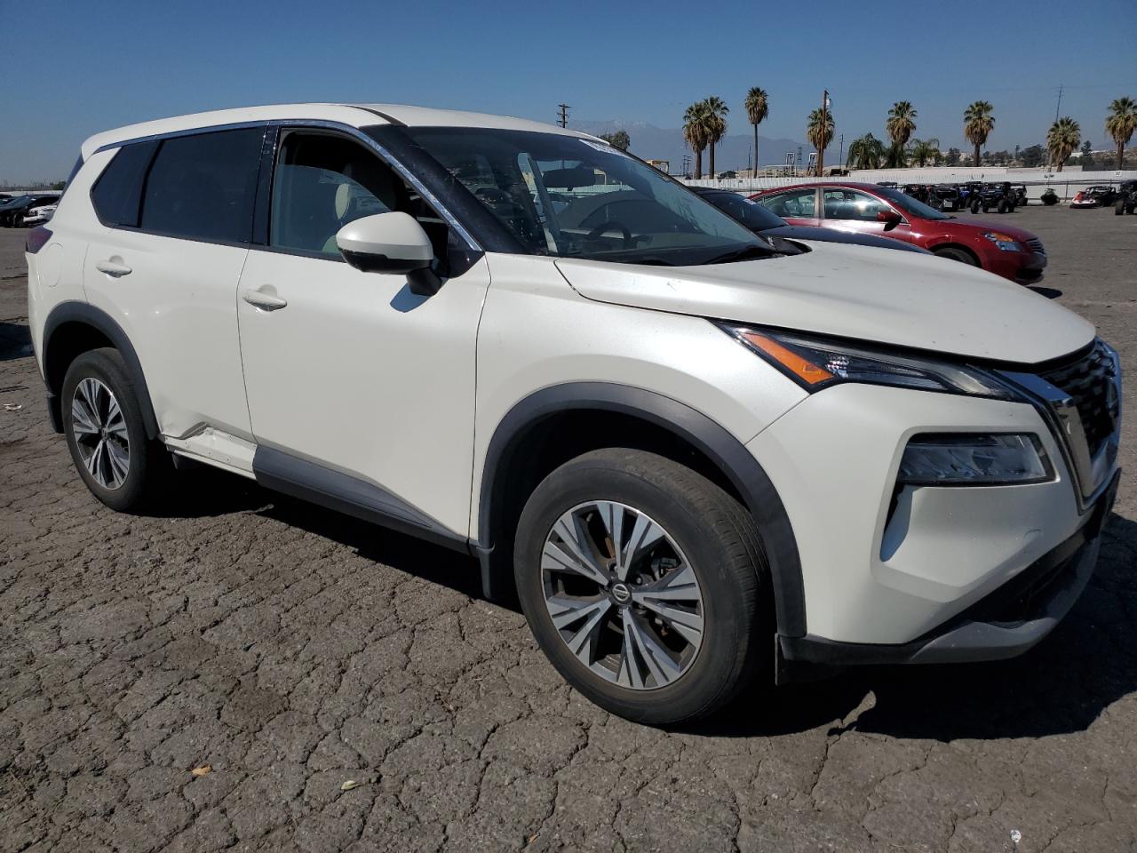 2021 Nissan Rogue VIN 5N1AT3BA1MC830635 Copart auction photo, side damage thumbnail 4