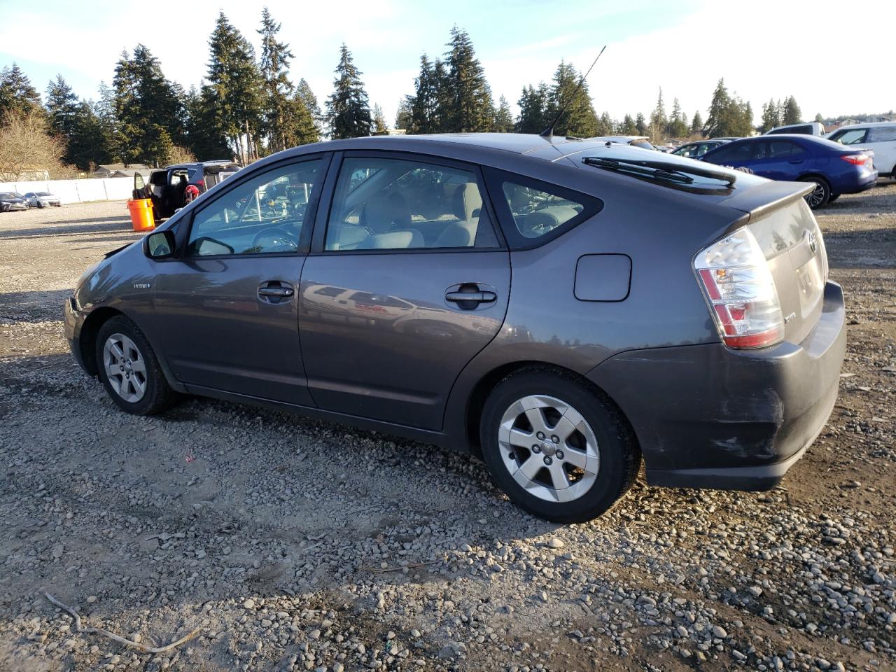 2007 Toyota Prius VIN JTDKB20U173277489 Copart auction photo, front end / side damage thumbnail 2