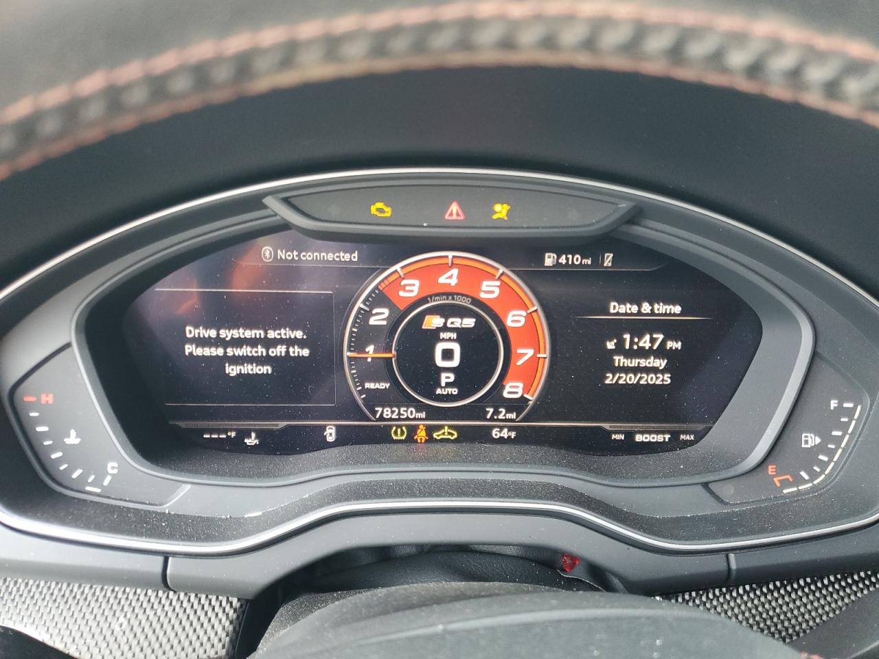 2019 Audi SQ5 VIN WA1B4AFY3K2001855 Copart auction photo, front end / side damage thumbnail 9