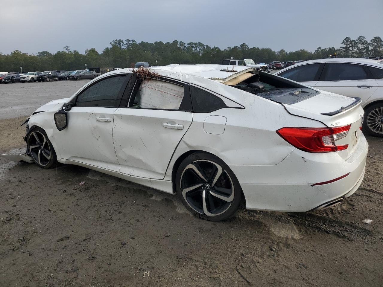 2021 Honda Accord VIN 1HGCV1F32MA009211 Copart auction photo, top/roof / all over damage thumbnail 2