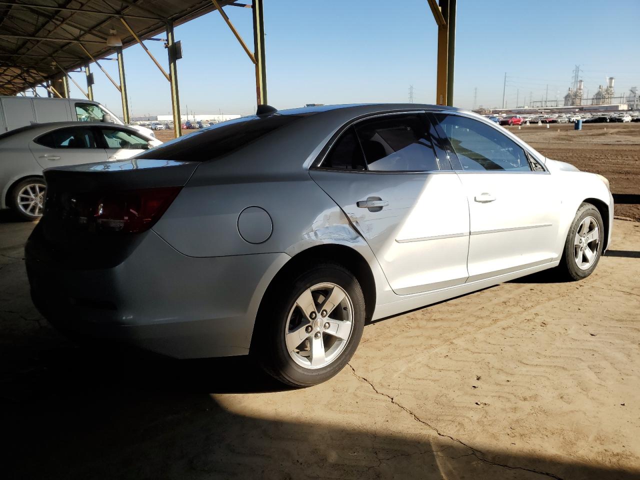 2013 Chevrolet Malibu VIN 1G11B5SA9DF166563 Copart auction photo, front end / side damage thumbnail 3