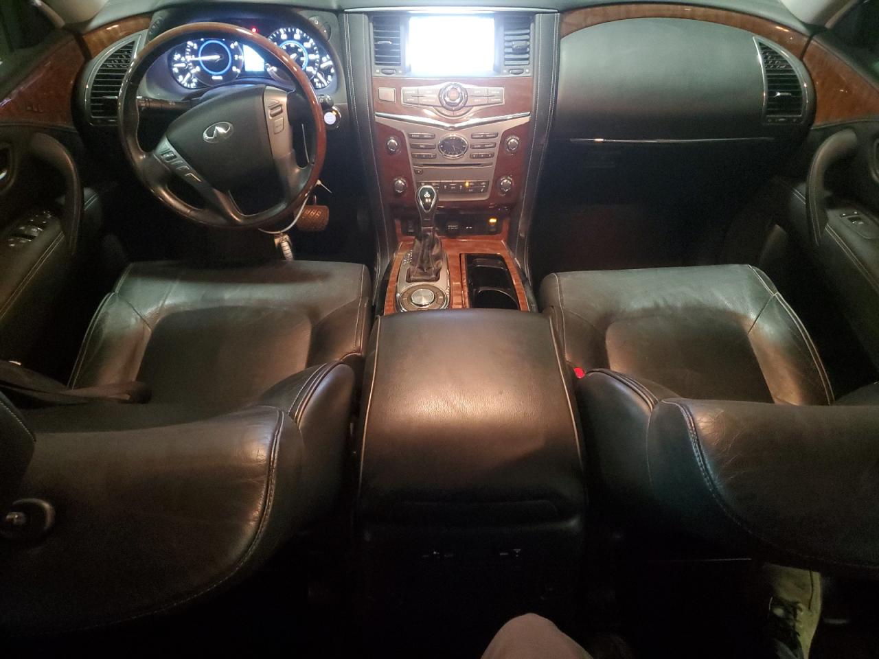 2018 Infiniti QX80 VIN JN8AZ2NFXJ9660597 Copart auction photo, side / undercarriage damage thumbnail 8