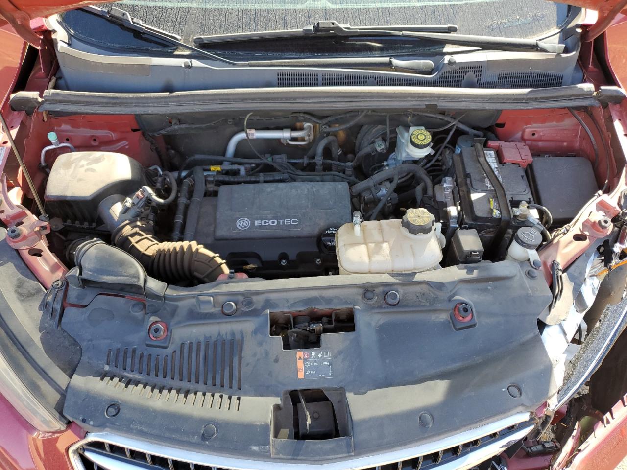 2017 Buick Encore VIN KL4CJASB2HB254298 Copart auction photo, front end / rear end damage thumbnail 11