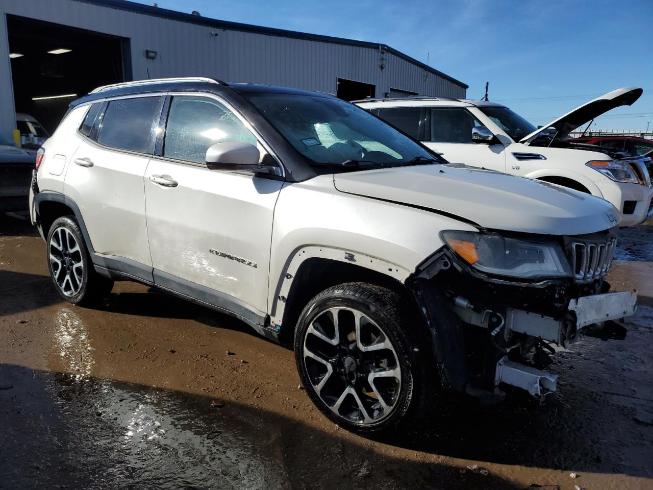 2018 Jeep Compass VIN 3C4NJDCB3JT115395 Copart auction photo, front end / rear end damage thumbnail 4
