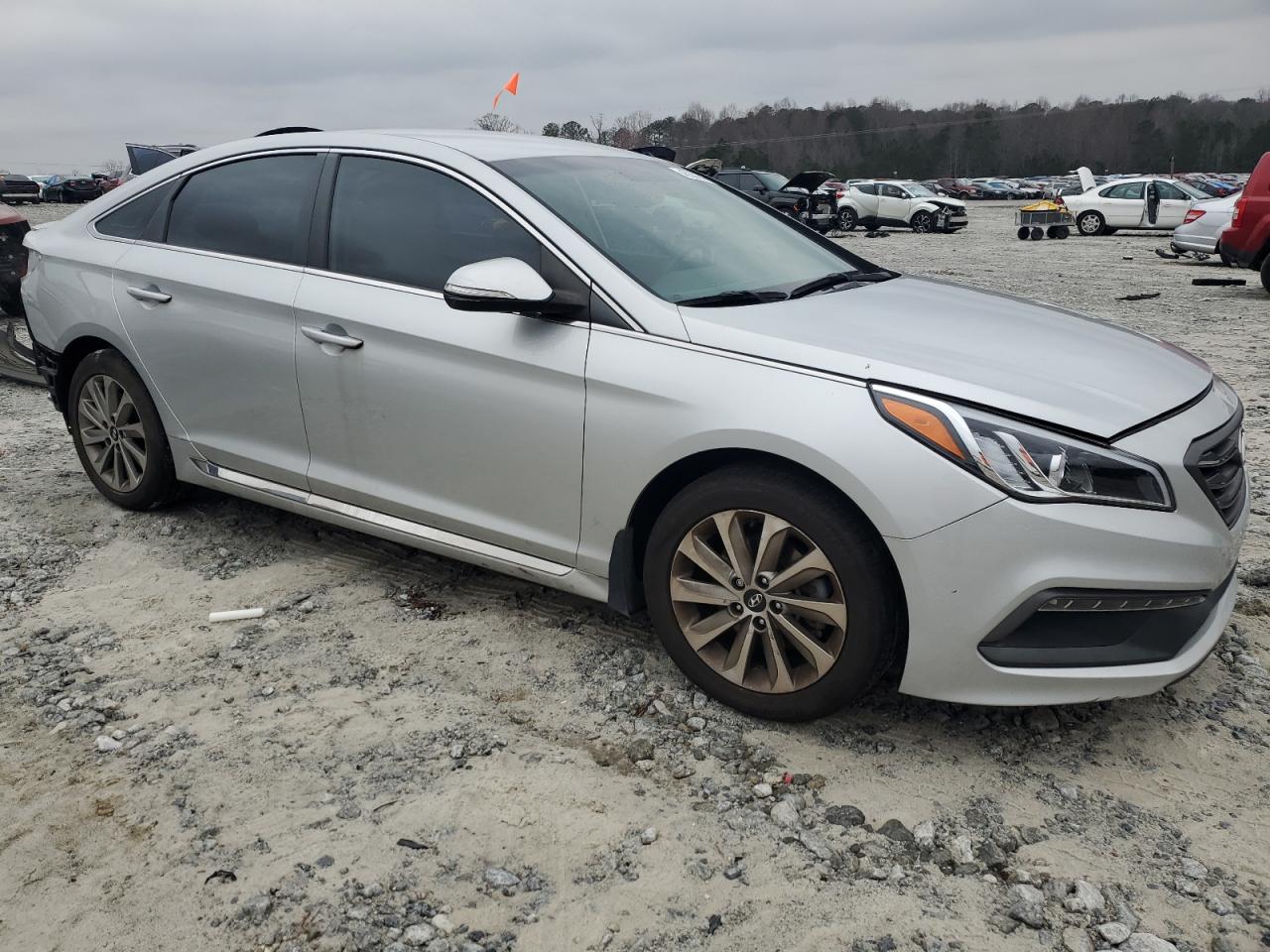 2016 Hyundai Sonata VIN 5NPE34AF3GH382657 Copart auction photo, rear end damage thumbnail 4