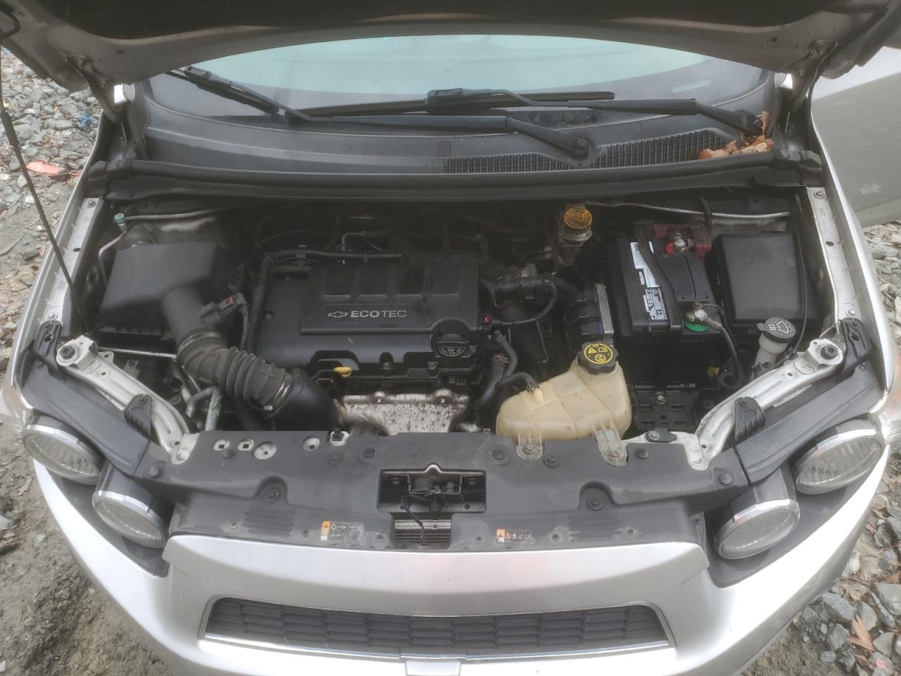 2014 Chevrolet Sonic VIN 1G1JE5SB4E4201684 Copart auction photo, rear end / front end damage thumbnail 12