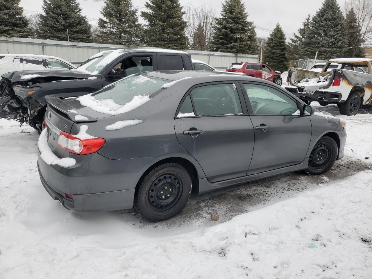 2012 Toyota Corolla VIN 2T1BU4EE8CC796144 Copart auction photo, front end / rear end damage thumbnail 3