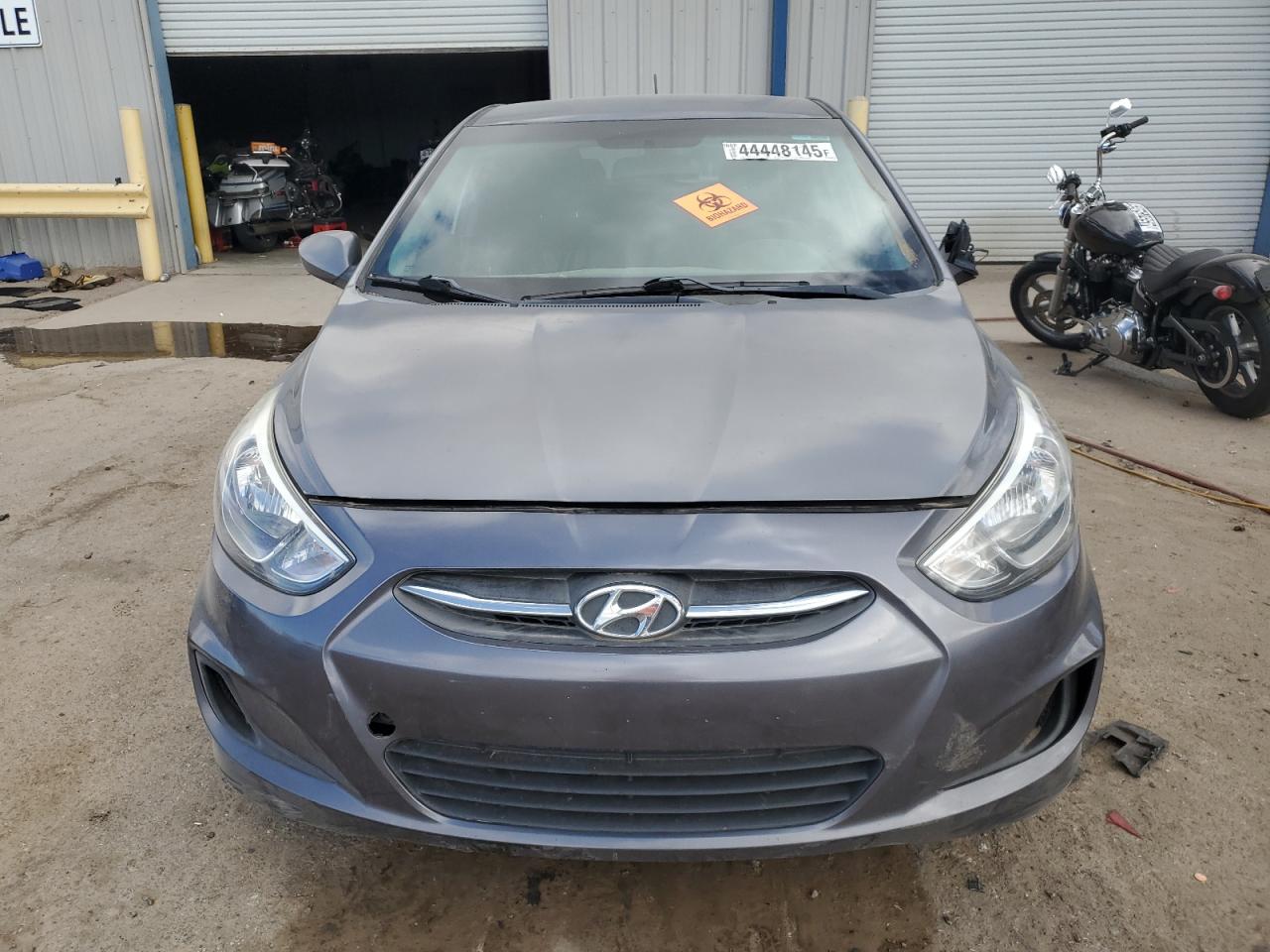 2017 Hyundai Accent VIN KMHCT5AE4HU301768 Copart auction photo, undercarriage damage thumbnail 5