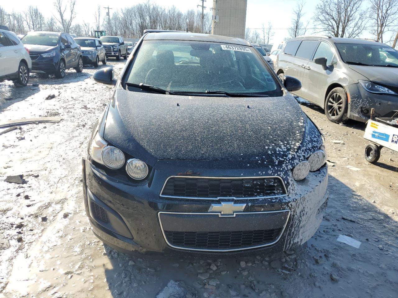 2012 Chevrolet Sonic VIN 1G1JD6SB6C4193948 Copart auction photo, front end / side damage thumbnail 5