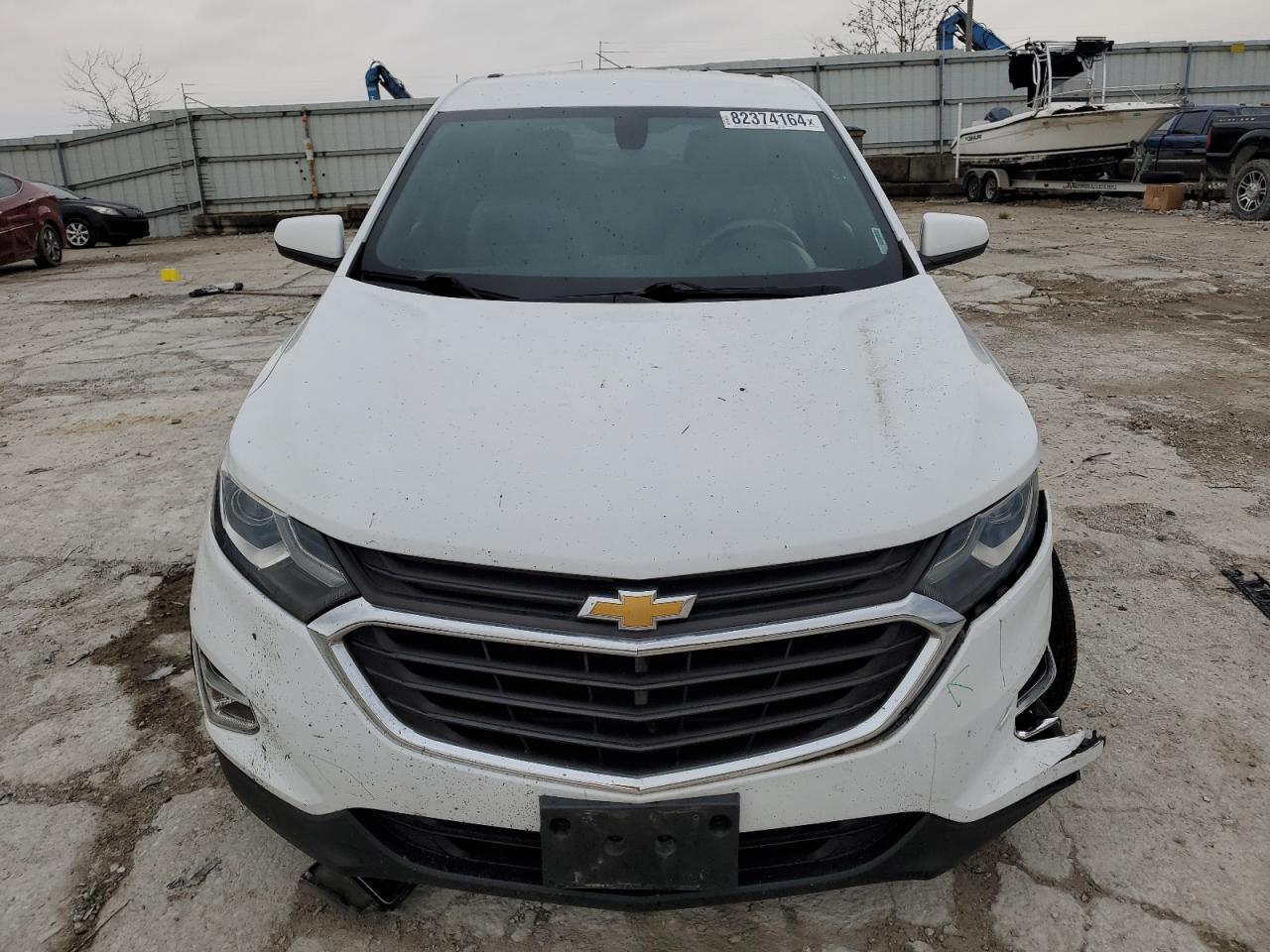 2018 Chevrolet Equinox VIN 2GNAXSEV8J6108737 Copart auction photo, front end / side damage thumbnail 5
