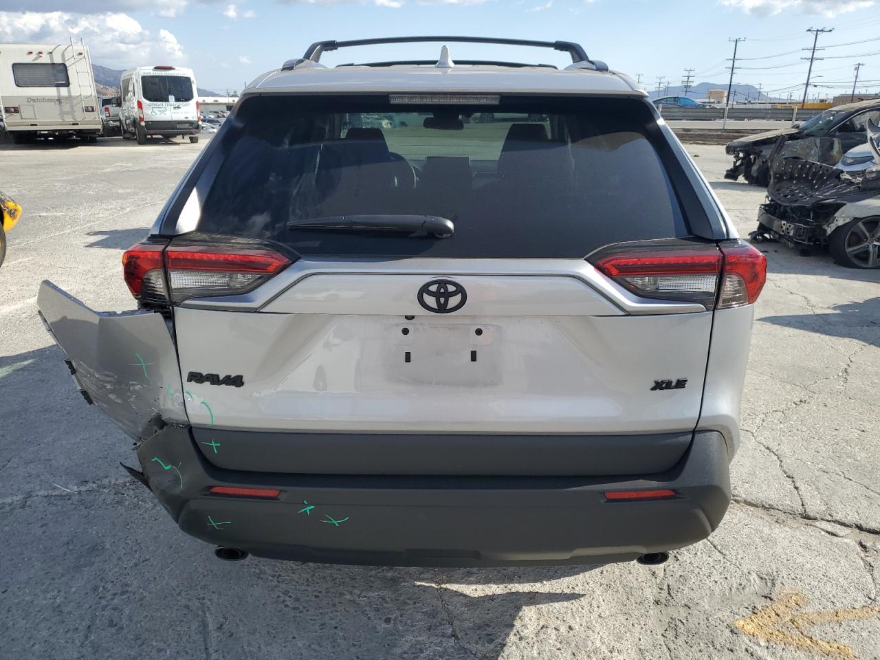 2023 Toyota RAV 4 VIN 2T3W1RFV2PW294845 Copart auction photo, rear end / side damage thumbnail 6