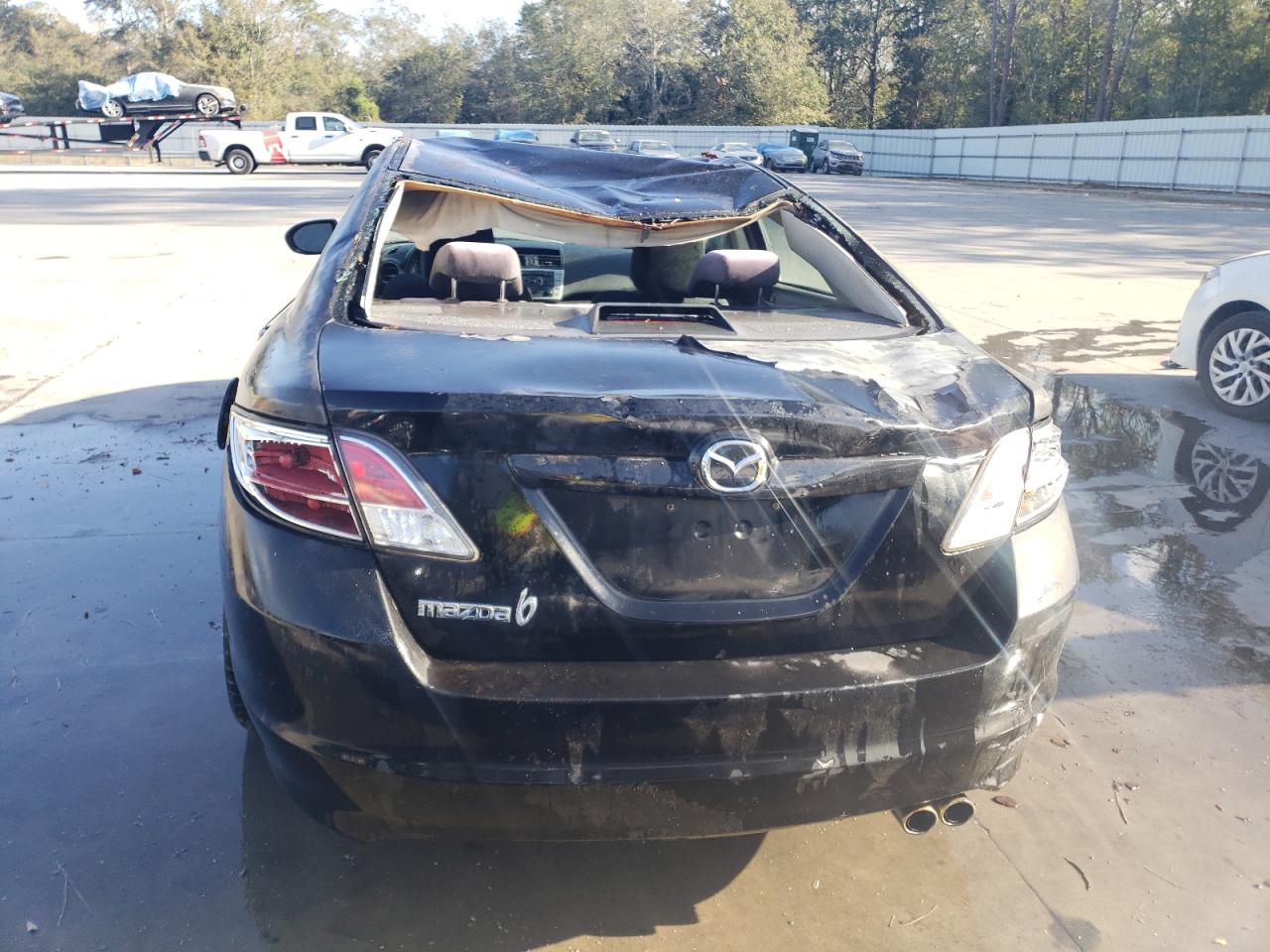 2009 Mazda 6 VIN 1YVHP81H195M46458 Copart auction photo, top/roof / side damage thumbnail 6